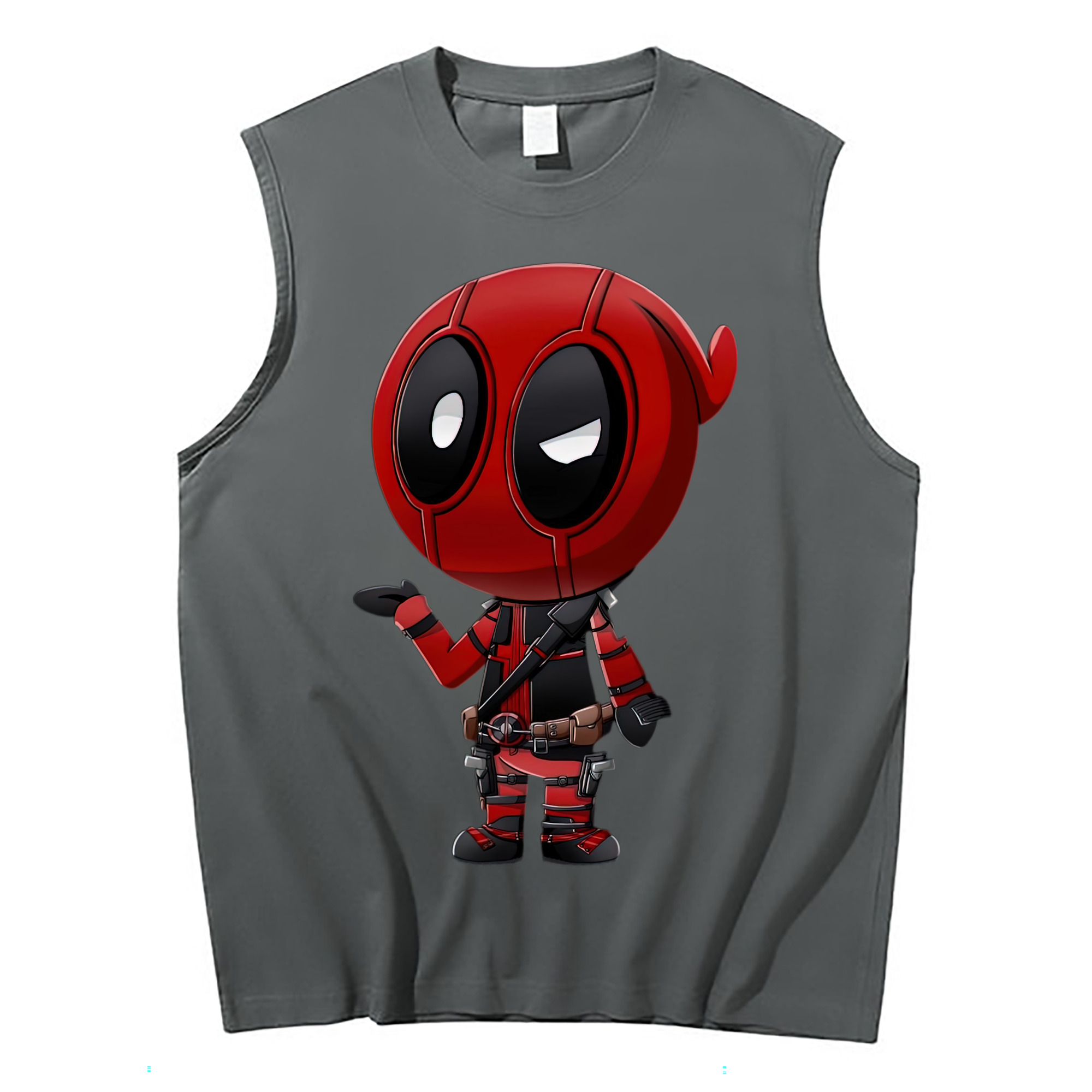 （画像用） Deadpool デッドプール コットン100％タンクトップ（フロントプリント）